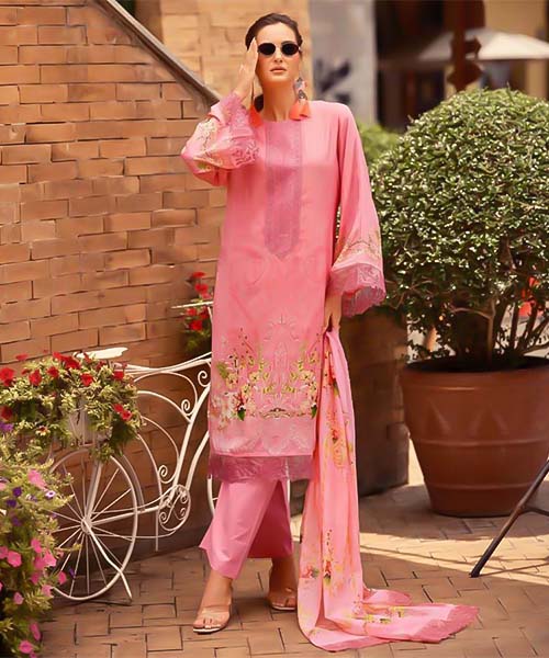 Pink  Lawn Cotton Casual Wear Salwar Kameez in austin