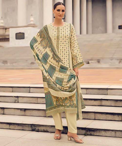 Yellow Viscose Casual Wear Salwar Kameez in hereford