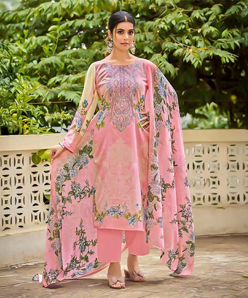 Pink  Cotton Casual Wear Salwar Kameez in chester