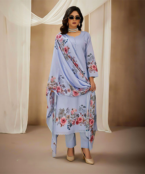 Purple Lawn Cotton Casual Wear Salwar Kameez in switzerland