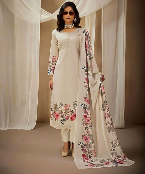 White  Lawn Cotton Casual Wear Salwar Kameez in croatia