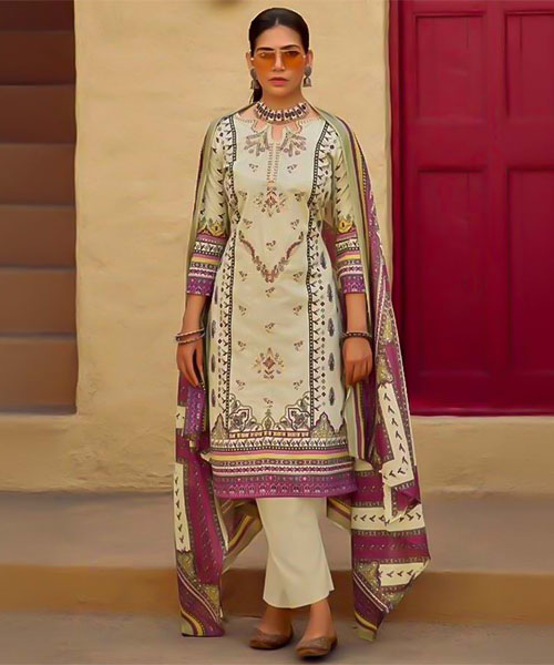 White  Lawn Casual Wear Salwar Kameez in ipswich