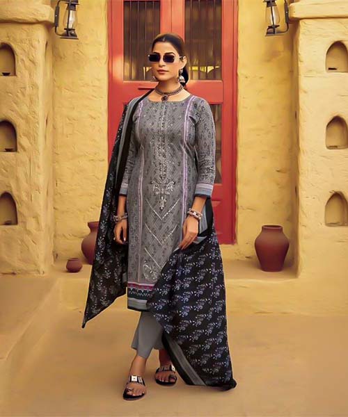 Grey Lawn Casual Wear Salwar Kameez in ipswich