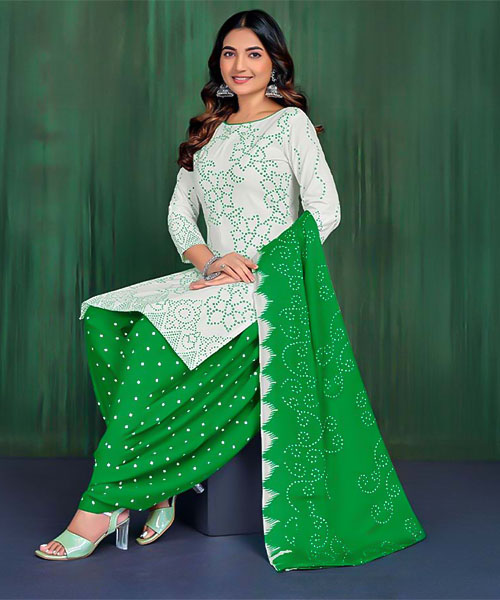 White  Cotton Casual Wear Salwar Kameez