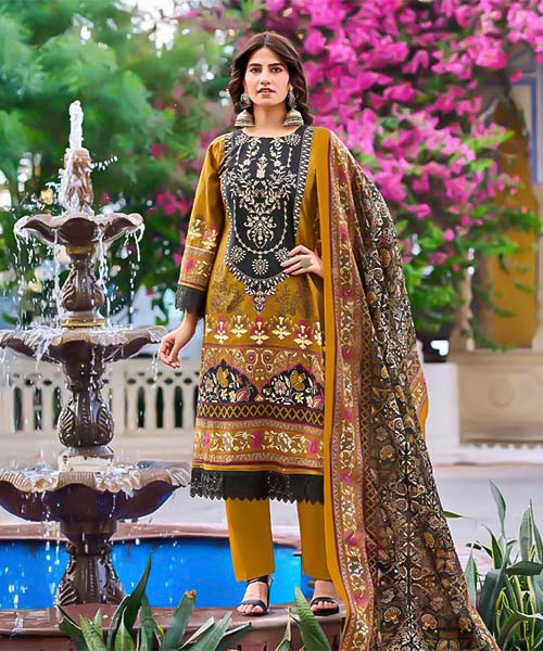 Green  Cotton Printed Salwar Kameez in bolton