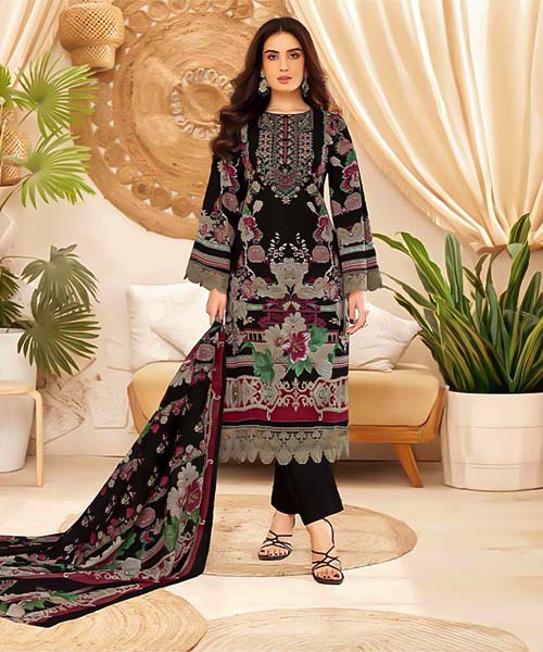 Black Cotton Printed Salwar Kameez in mumbai