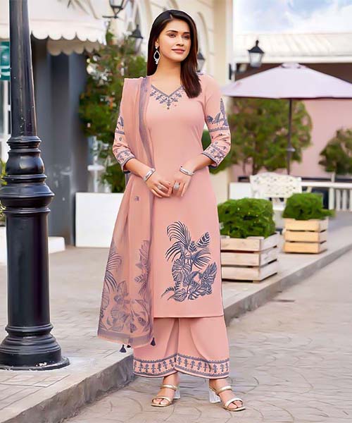 Pink  Rayon Casual Wear Salwar Kameez in norway