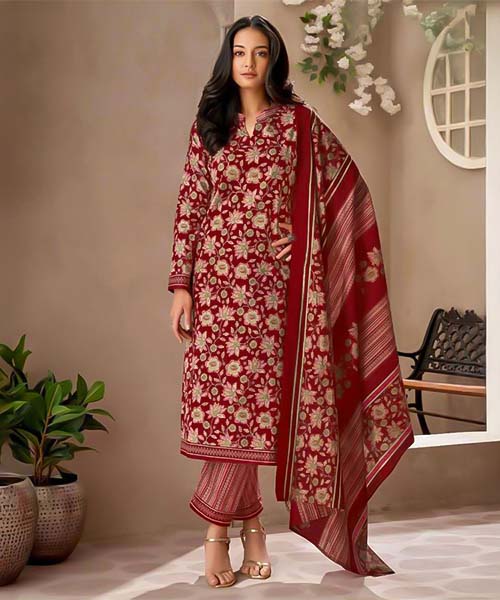 Brown  Cotton Casual Wear Salwar Kameez in norway