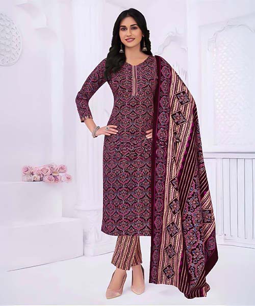 Brown  Cotton Casual Wear Salwar Kameez in austin