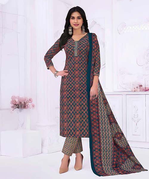 Green  Cotton Casual Wear Salwar Kameez in austin