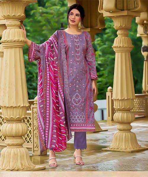 Purple  Cambric Casual Wear Salwar Kameez in denver