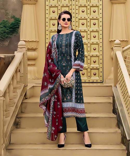 Black  Cambric Casual Wear Salwar Kameez in denver