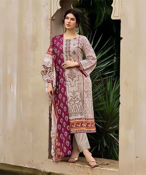 Light Brown Cambric Casual Wear Salwar Kameez in denver