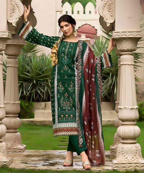 Green  Cambric Casual Wear Salwar Kameez in denver