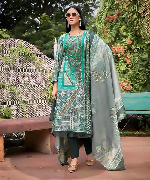 Grey Cambric Casual Wear Salwar Kameez
