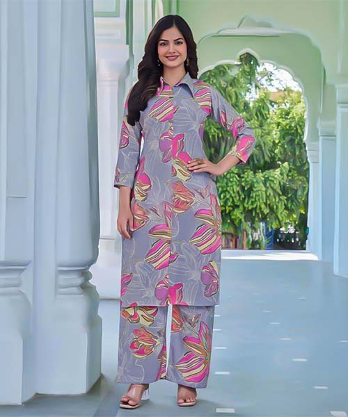 Purple  Chanderi Casual Wear Kurti in salford