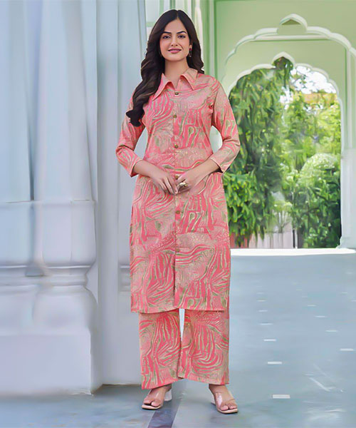 Orange  Chanderi Casual Wear Kurti in salford