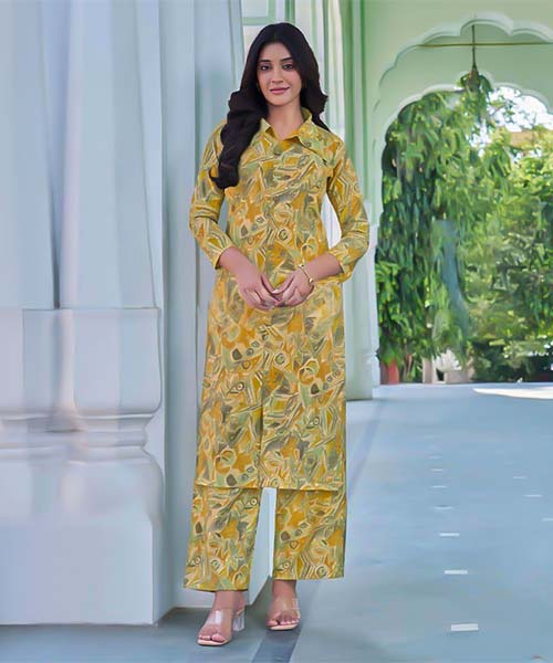 Green  Chanderi Casual Wear Kurti in salford