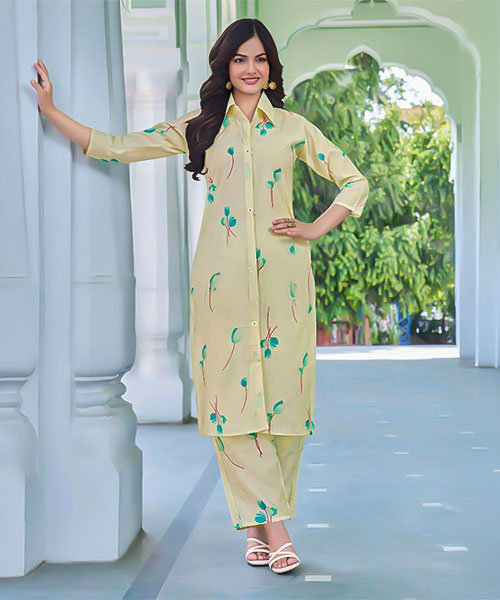 Green  Chanderi Casual Wear Kurti in salford