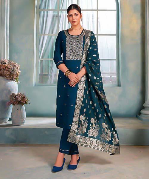 Blue  Vertican  Casual Wear Salwar Kameez in carlisle