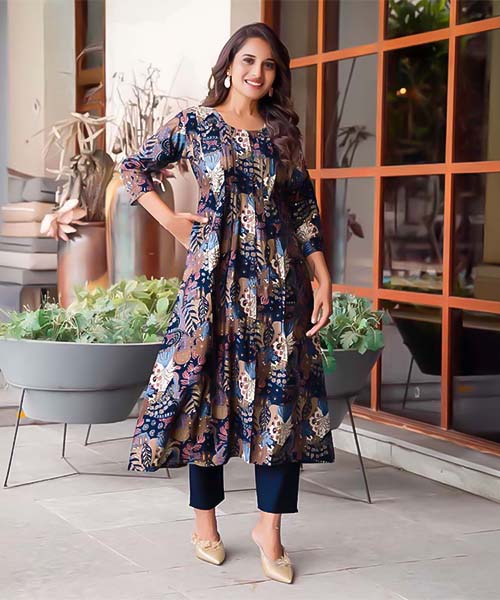Violet Vertican Casual Wear Kurti in middlesbrough