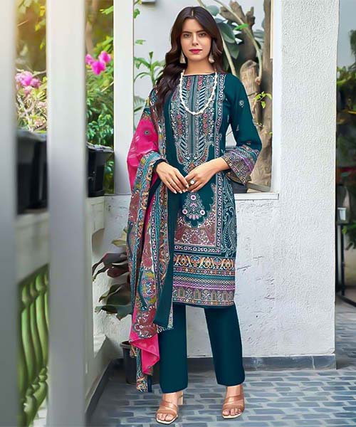 Blue Fancy Casual Wear Salwar Kameez in northampton