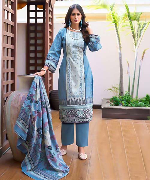 Blue  Cotton Casual Wear Salwar Kameez in middlesbrough