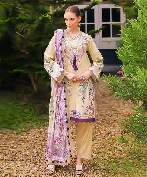 Yellow Cotton Printed Salwar Kameez in hereford