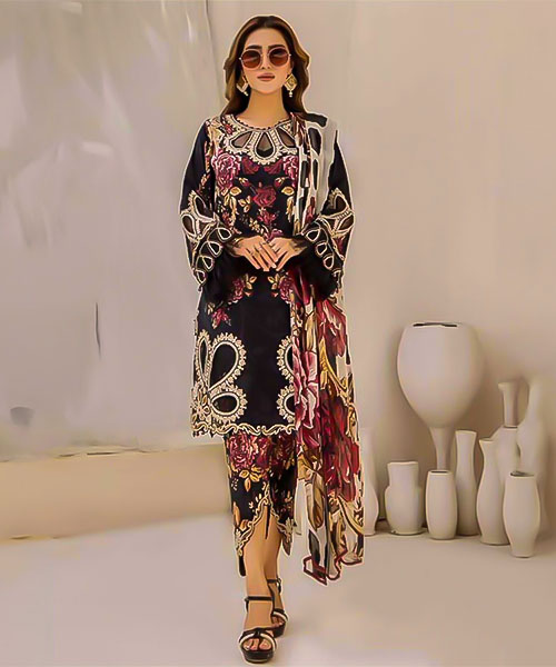 Black  Cotton Printed Salwar Kameez in mumbai