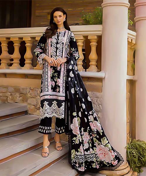 Black  Cotton Printed Salwar Kameez in mumbai