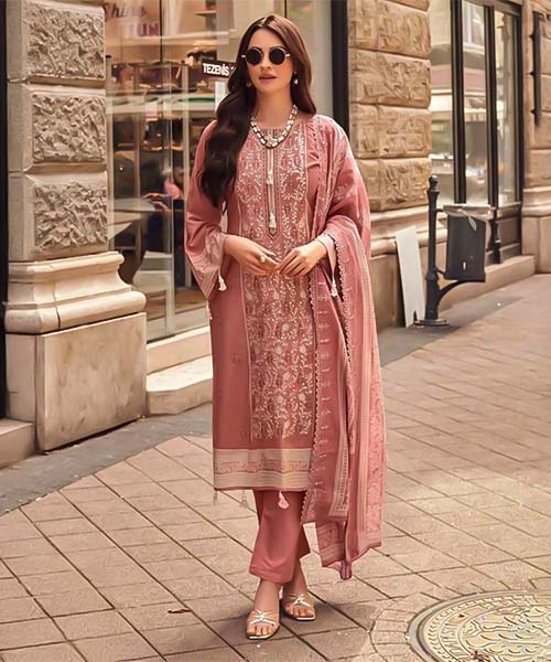 Pink  Cotton Casual Wear Salwar Kameez in walsall