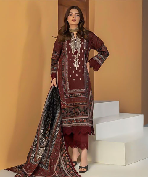 Brown Cotton Casual Wear Salwar Kameez in walsall