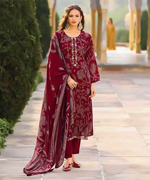 Red  Cambric Casual Wear Salwar Kameez in denver