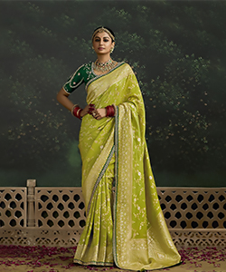 Green Silk Designer Saree