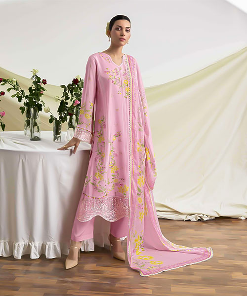 Pink  Muslin Party Wear Salwar Kameez in las vegas