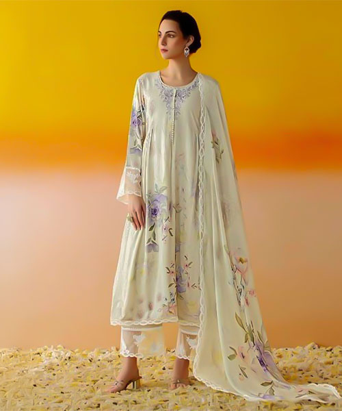 White Muslin Party Wear Salwar Kameez in austin