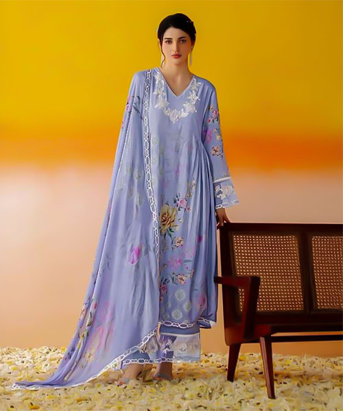 Purple Muslin Party Wear Salwar Kameez in austin