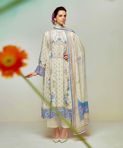 White  Muslin Party Wear Salwar Kameez in seattle
