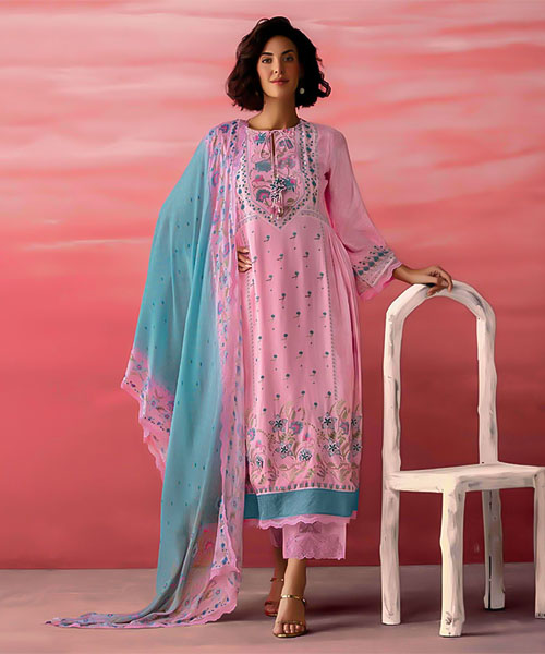 Pink  Muslin Party Wear Salwar Kameez in san jose