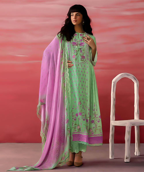 Green  Muslin Party Wear Salwar Kameez in san jose