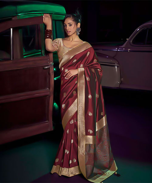 Red  Silk Party Wear Saree in st albans