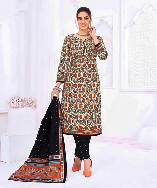 White  Cotton Casual Wear Salwar Kameez in ipswich