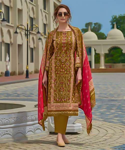 Yellow Cambric Lawn Cotton Casual Wear Salwar Kameez in seattle