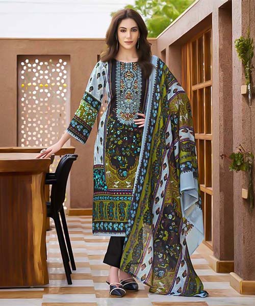 Green  Cambric Cotton Casual Wear Salwar Kameez in belfast