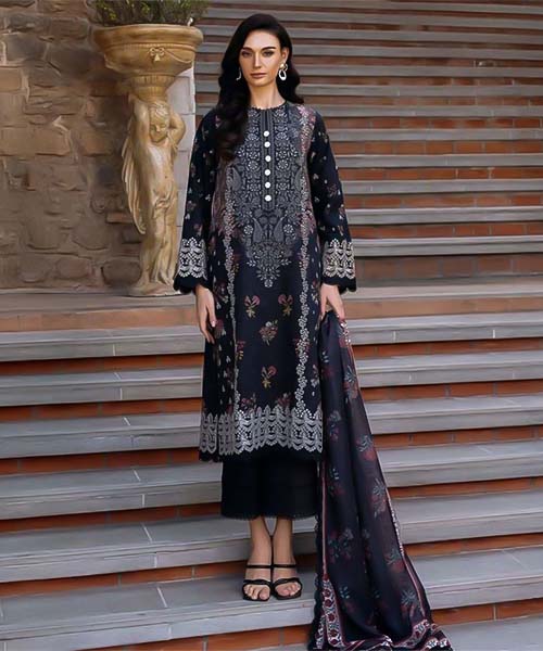 Blue Lawn Casual Wear Salwar Kameez in hereford