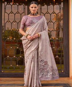 Party Wear Saree With Blouse