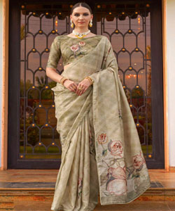 Party Wear Saree With Blouse