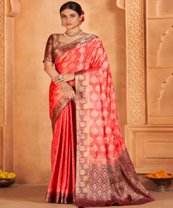 Designer saree Jacquard Woven Work