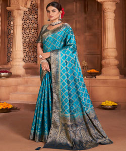 Designer saree Jacquard Woven Work