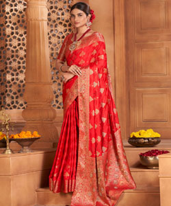 Designer saree Jacquard Woven Work